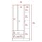 Tuhome Austral 3 Door Armoire with Drawers, Shelves, and Hanging Rod, White CLB4614 - alternate 7
